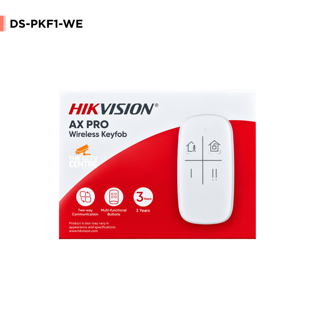 Hikvision AX PRO Wireless Keyfob – DS-PKF1-WE - White