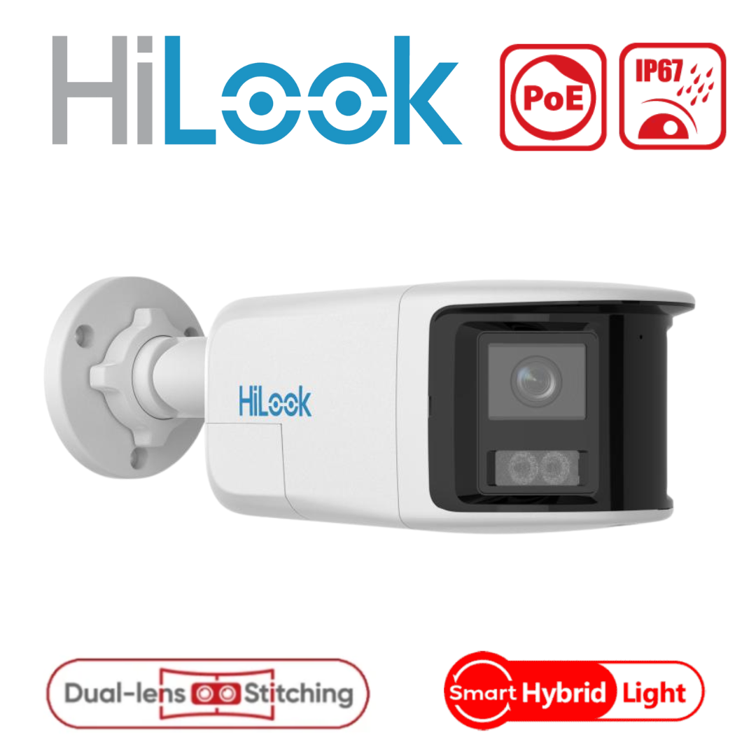Hikvision IPC-B469HAD-LUF 6MP 180° Dual-Lens Stitching ColorVu Smart-Hybrid Bullet Camera
