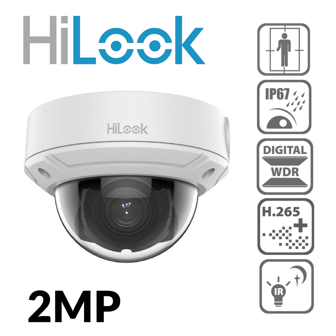 Hikvision IPC-D620HA-Z 2MP Motorized Varifocal IP Dome Camera w/ Human & Vehicle Detection