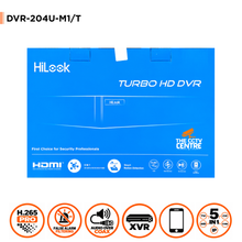8MP HiLook DVR-204U-M1/T 4-Channel 4K Hybrid Smart Motion 2.0 CCTV Recorder