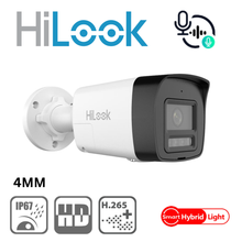 HiLook IPC-B180HA-LUF/SL 8MP Smart Hybrid Light Audio IP Bullet Camera - 4mm