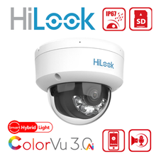 HiLook IPC-D149HAA-LU 4MP ColorVu 3.0 Smart Hybrid Audio Dome IP Camera with AI Detection