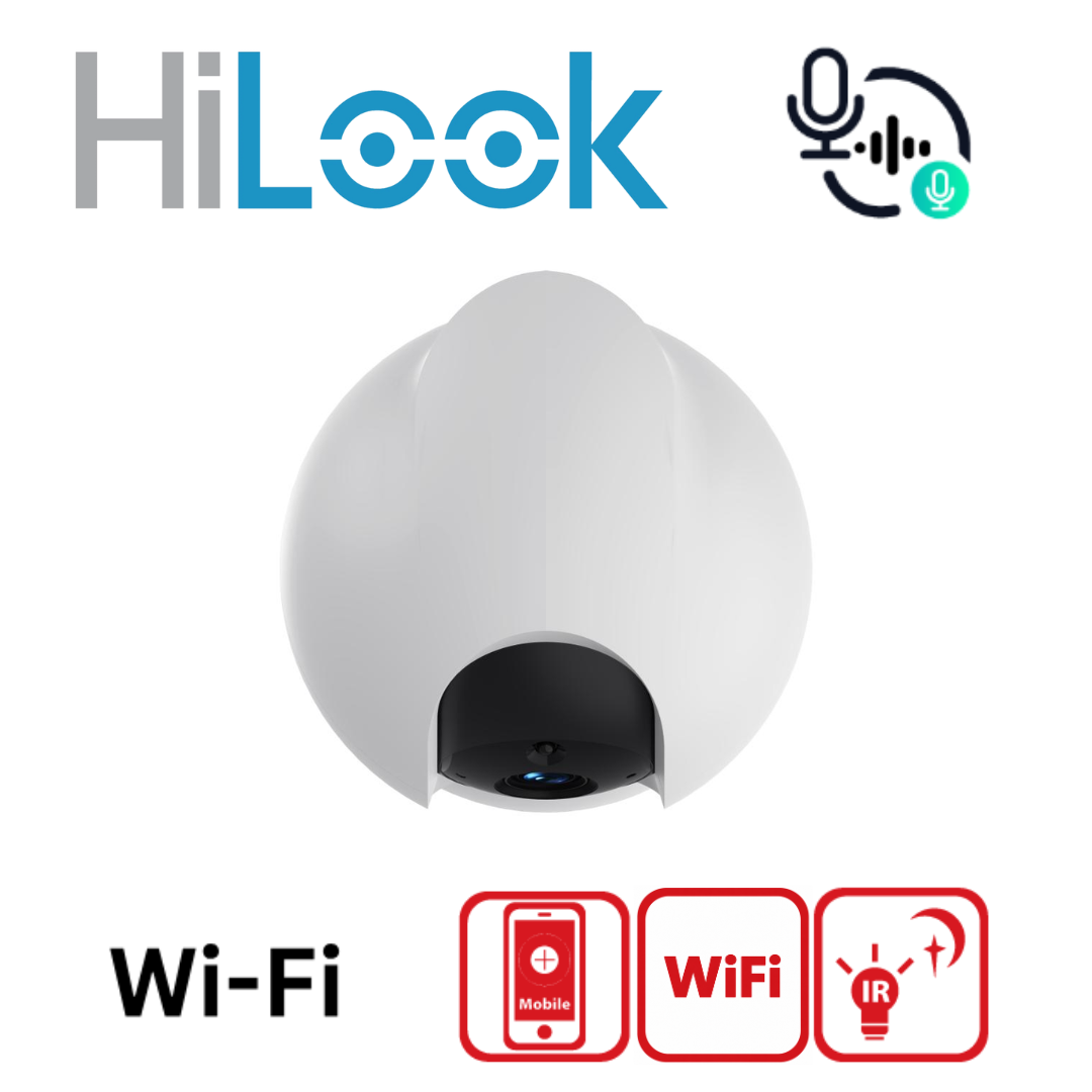 HiLook IPC-P220-D/W(W) Wireless 2MP WiFi Pan Tilt Two-Way Audio Security Camera - 4MM