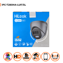 8MP HiLook IPC-T280HA-LUF/SL(2.8mm)(Grey) Smart Hybrid Light MD 2.0 Turret Camera