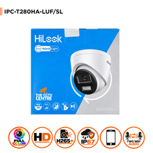 8MP HiLook IPC-T280HA-LUF/SL(2.8mm) Smart Hybrid Light MD 2.0 Turret Camera