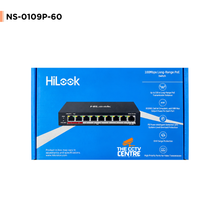 HiLook NS-0109P-60(B) 8 Port PoE Switch – 60W Power & 250m Long Range