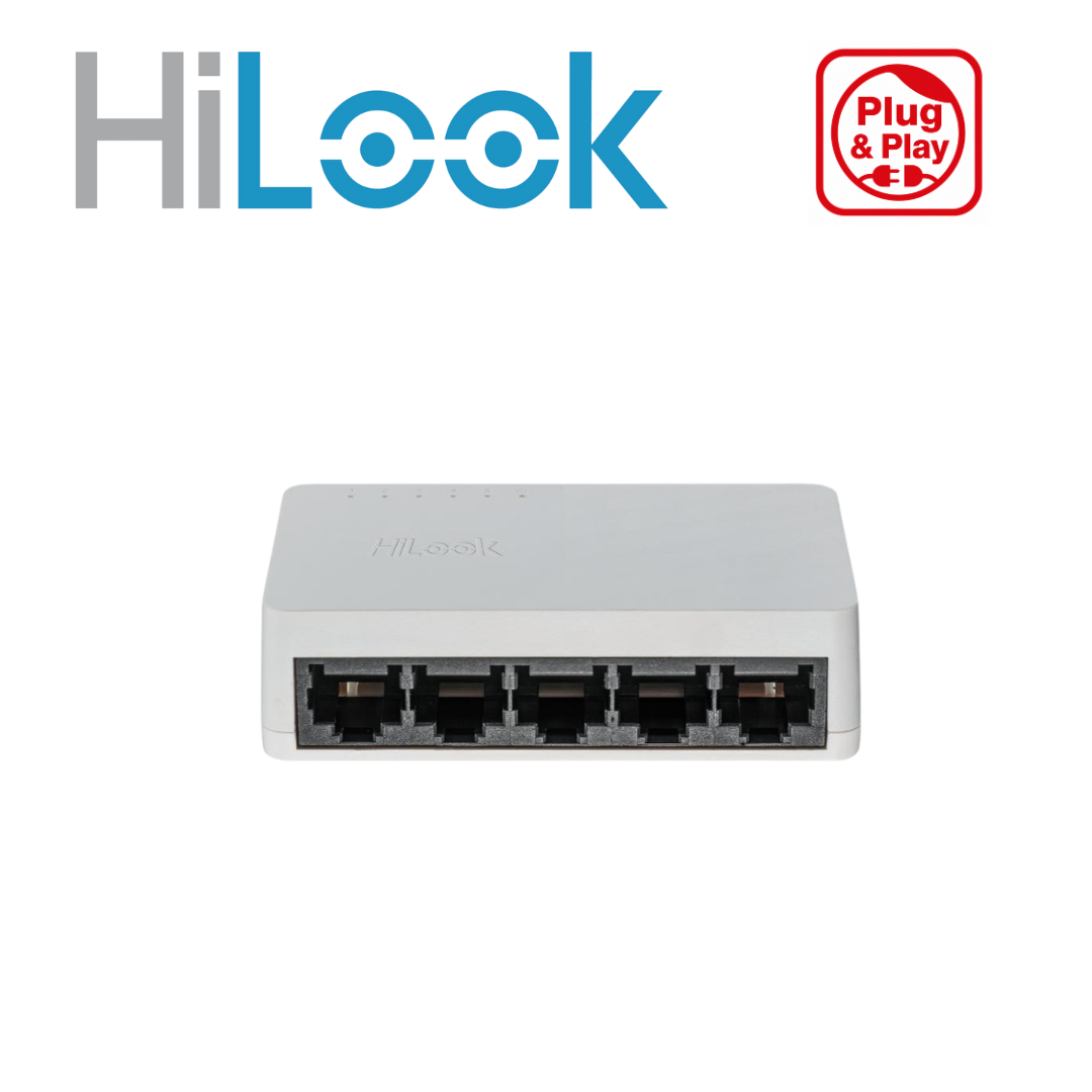 HiLook NS-0505D 5 Port Unmanaged Gigabit Desktop Network Switch Plug & Play