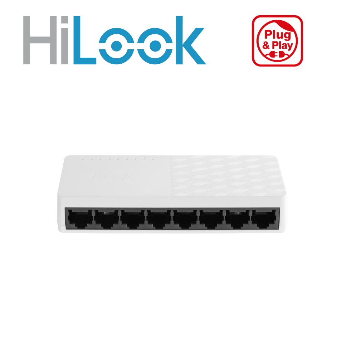 HiLook NS-0508D 8 Port Gigabit Desktop Network Switch Plug & Play