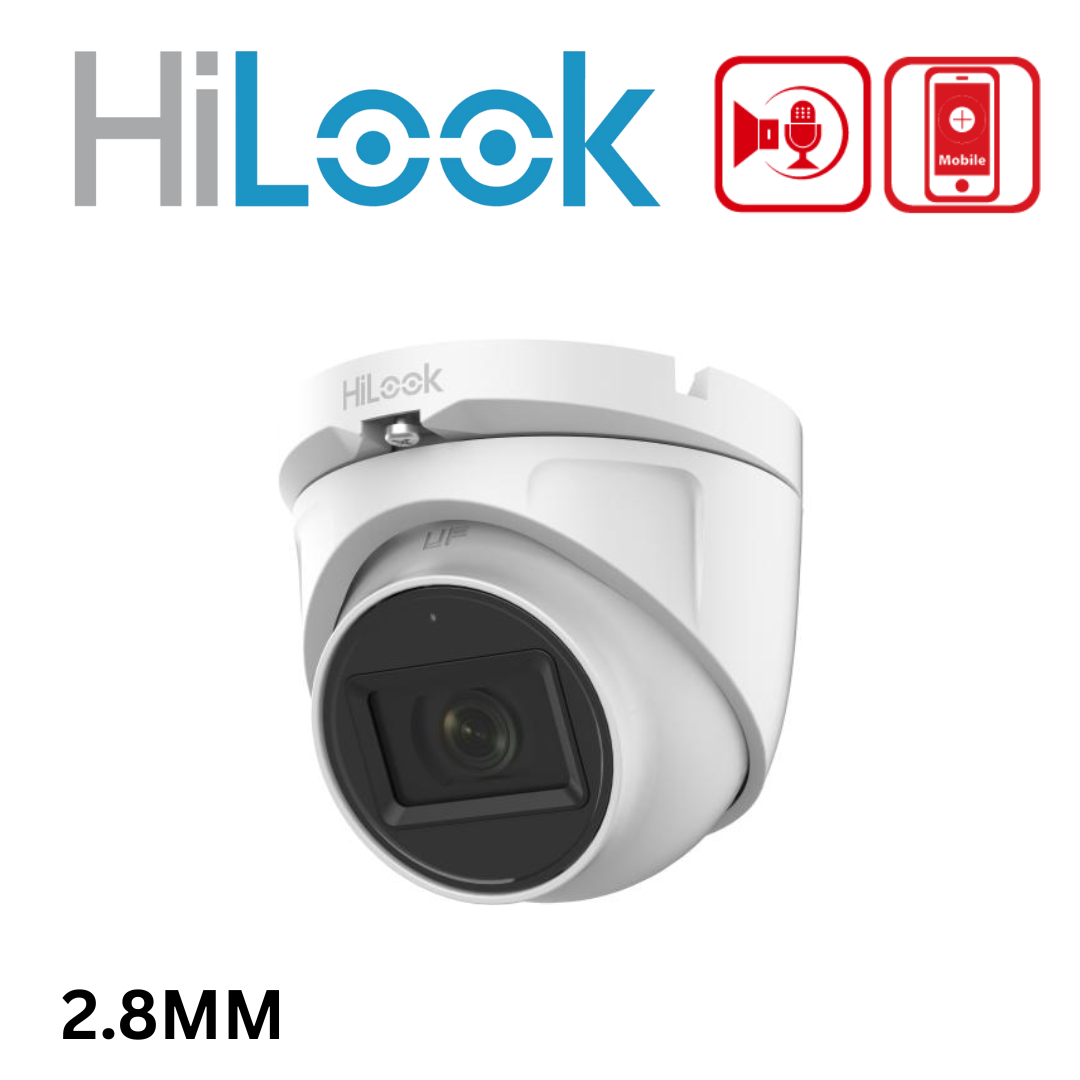 HiLook THC-T120-MS 2MP Audio HD Turret Camera with Built-In Microphone, 20M IR - 2.8mm