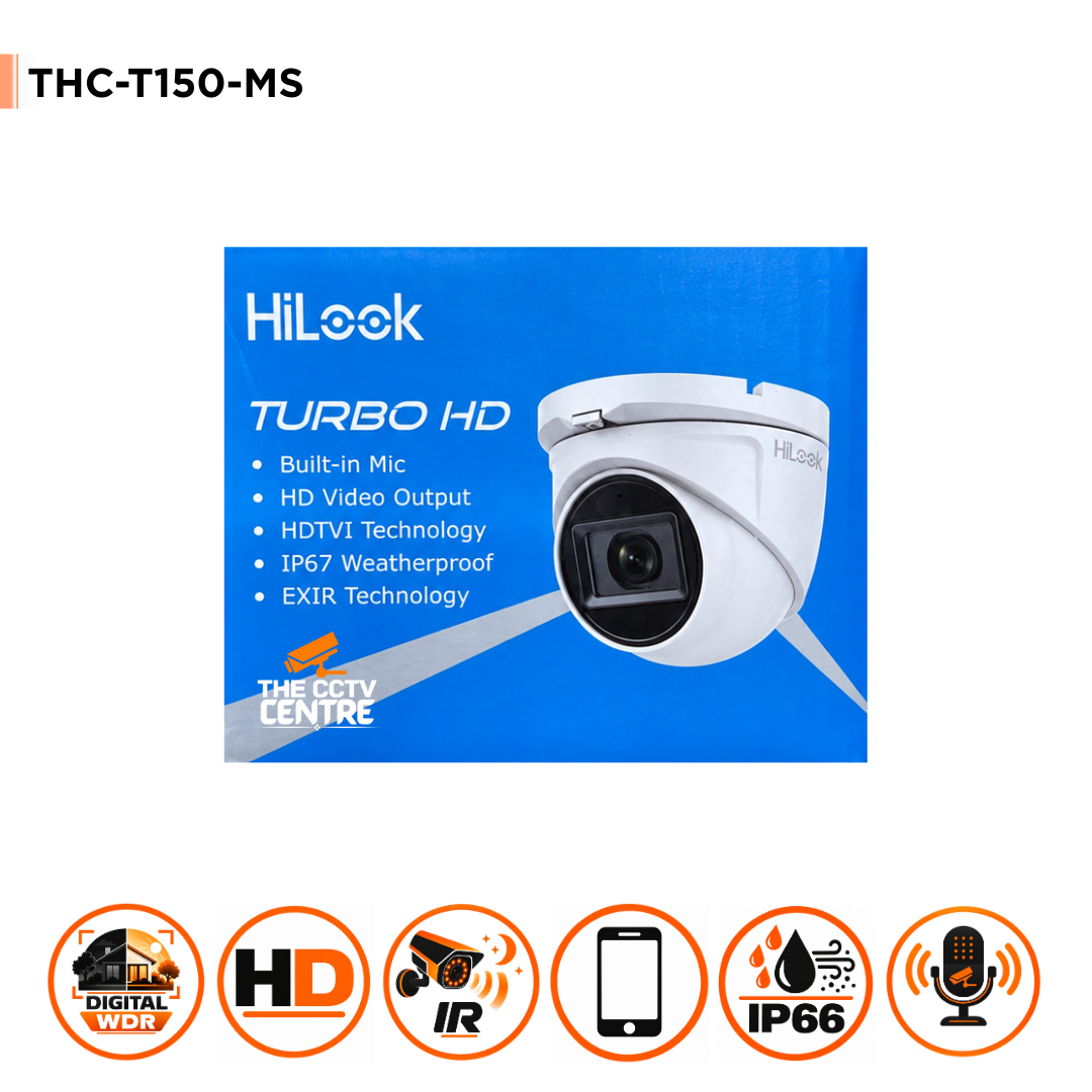Hilook By Hikvision THC-T150-MS(2.8mm)(Hilook UK) 5MP HD-TVI TURRET CAMERA 20M IR