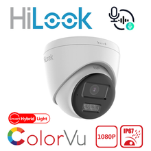 HiLook THC-T227-LTS 2MP ColorVu Two-Way Audio Smart Hybrid Light Turret Camera IP67 - 2.8mm