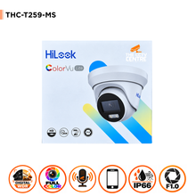 5MP ColorVu HiLook THC-T259-MS 3K AoC 2.8mm 40m Turret Camera with Mic