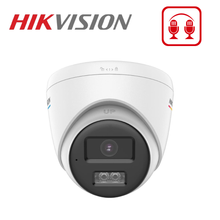 Hikvision DS-2CE72KF0T-LTS 3K Turret Camera with Two-Way Audio, Smart Hybrid Light, 2.8mm