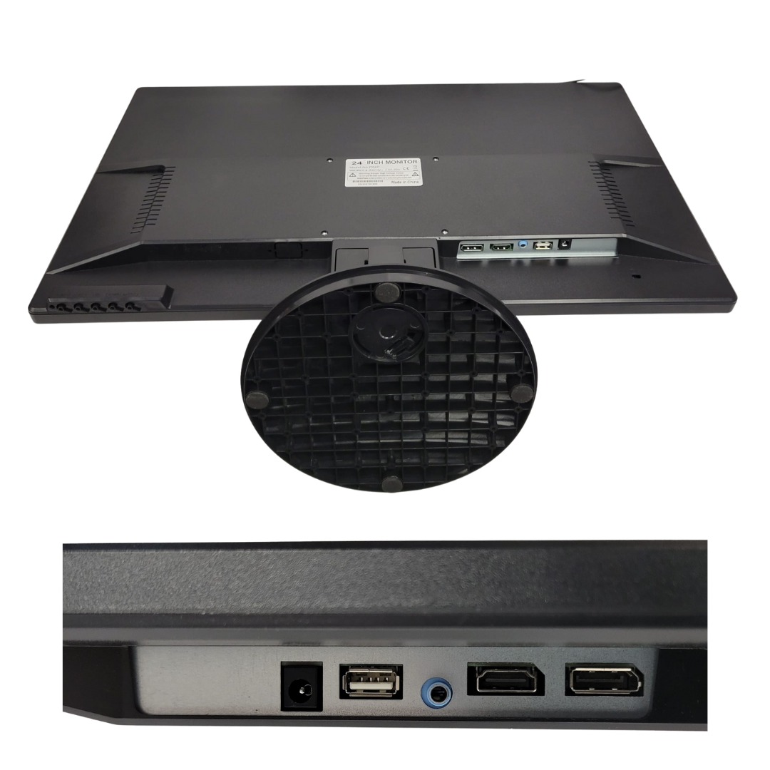 Ultra-Thin 24" Monitor – 5ms, 1080p, HDMI/DP/USB, Wall-Mountable - CCTV Surveillance Monitor