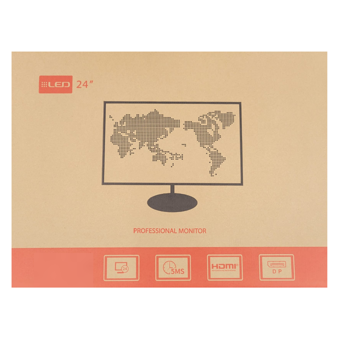 Ultra-Thin 24" Monitor – 5ms, 1080p, HDMI/DP/USB, Wall-Mountable - CCTV Surveillance Monitor