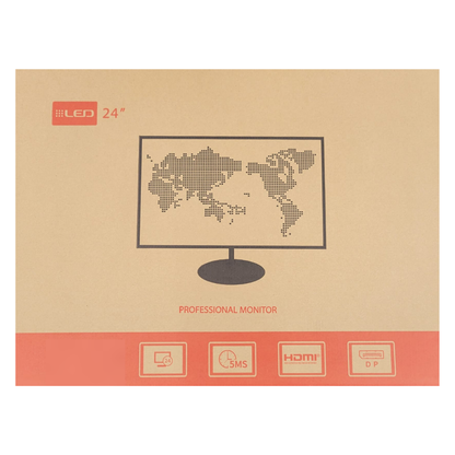 Ultra-Thin 24" Monitor – 5ms, 1080p, HDMI/DP/USB, Wall-Mountable - CCTV Surveillance Monitor