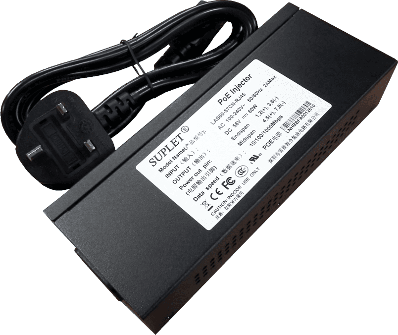 60W POE Injector for Hi-POE PTZ'S