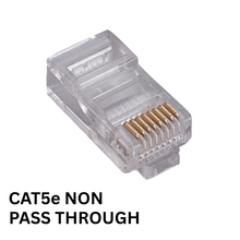 RJ45 Cat5e Non-Pass Through Crimp Connector for Ethernet Cable