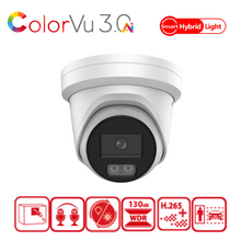 8MP Hikvision DS-2CD2387G3-LI2UY(2.8mm) Smart Hybrid Light w/ ColorVu Fixed Turret IP Camera