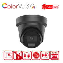 8MP Hikvision DS-2CD2387G3-LI2UY(2.8mm) Smart Hybrid Light w/ ColorVu Fixed Turret IP Camera BLACK