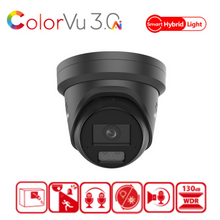 4MP Hikvision DS-2CD2347G3-LIS2UY/SL(2.8mm) Smart Hybrid Light w/ ColorVu Fixed Turret IP Camera  BLACK