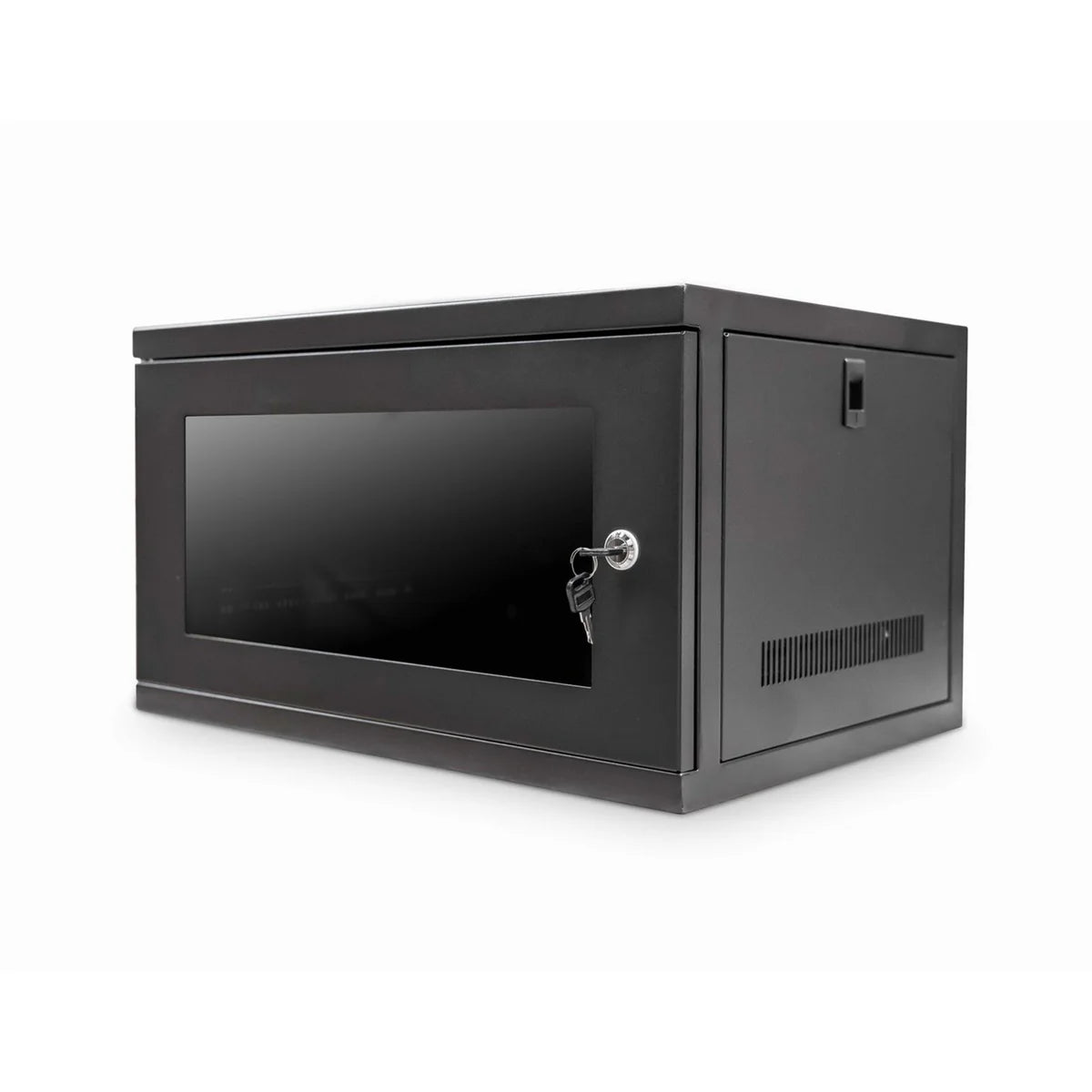 6U 450mm 19" Data Rack Wall Cabinet - BLACK CAB-W6U-EL450 - (FLATPACK)