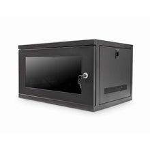6U 450mm 19" Data Rack Wall Cabinet - BLACK CAB-W6U-EL450 - (FLATPACK)